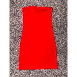 H&M Sleeveless/Strapless Red Bodycon Dress‎